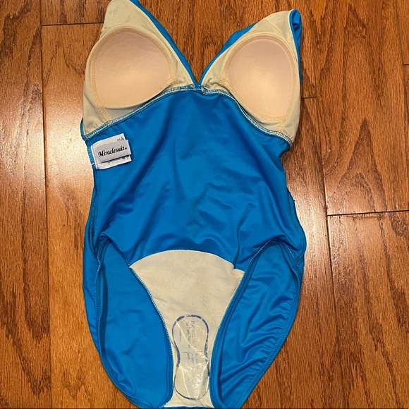 Miraclesuit | blue shaping one piece bathing suit. - Picture 4 of 4